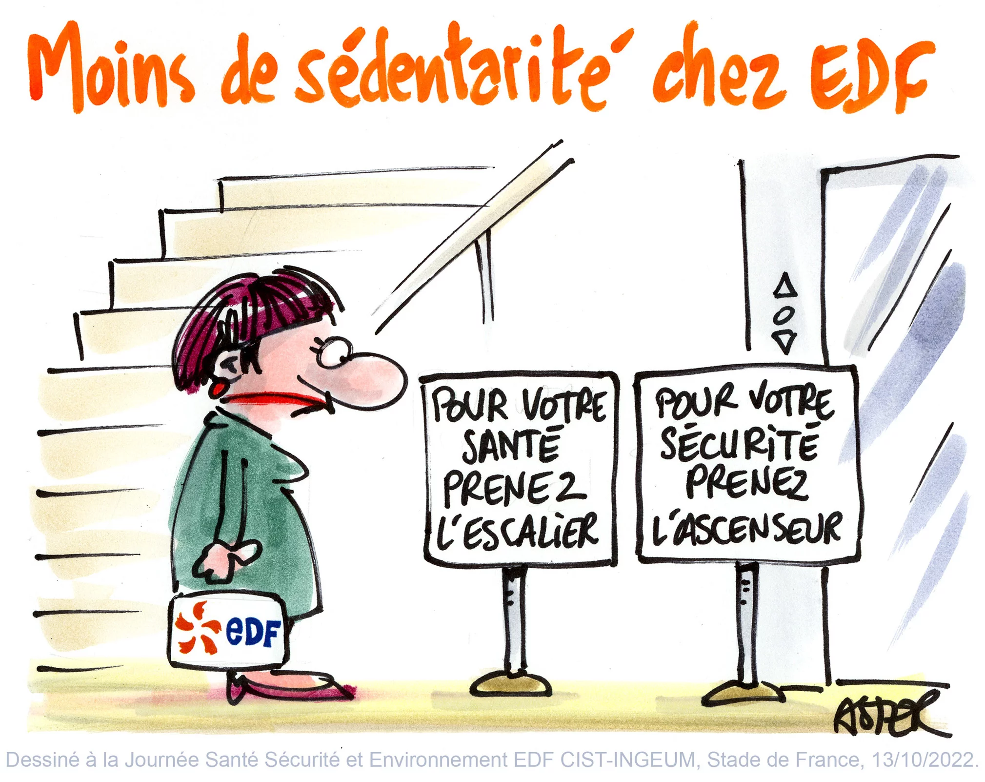 Facilitation graphique (dessin en live) pendant une réunion professionnelle EDF