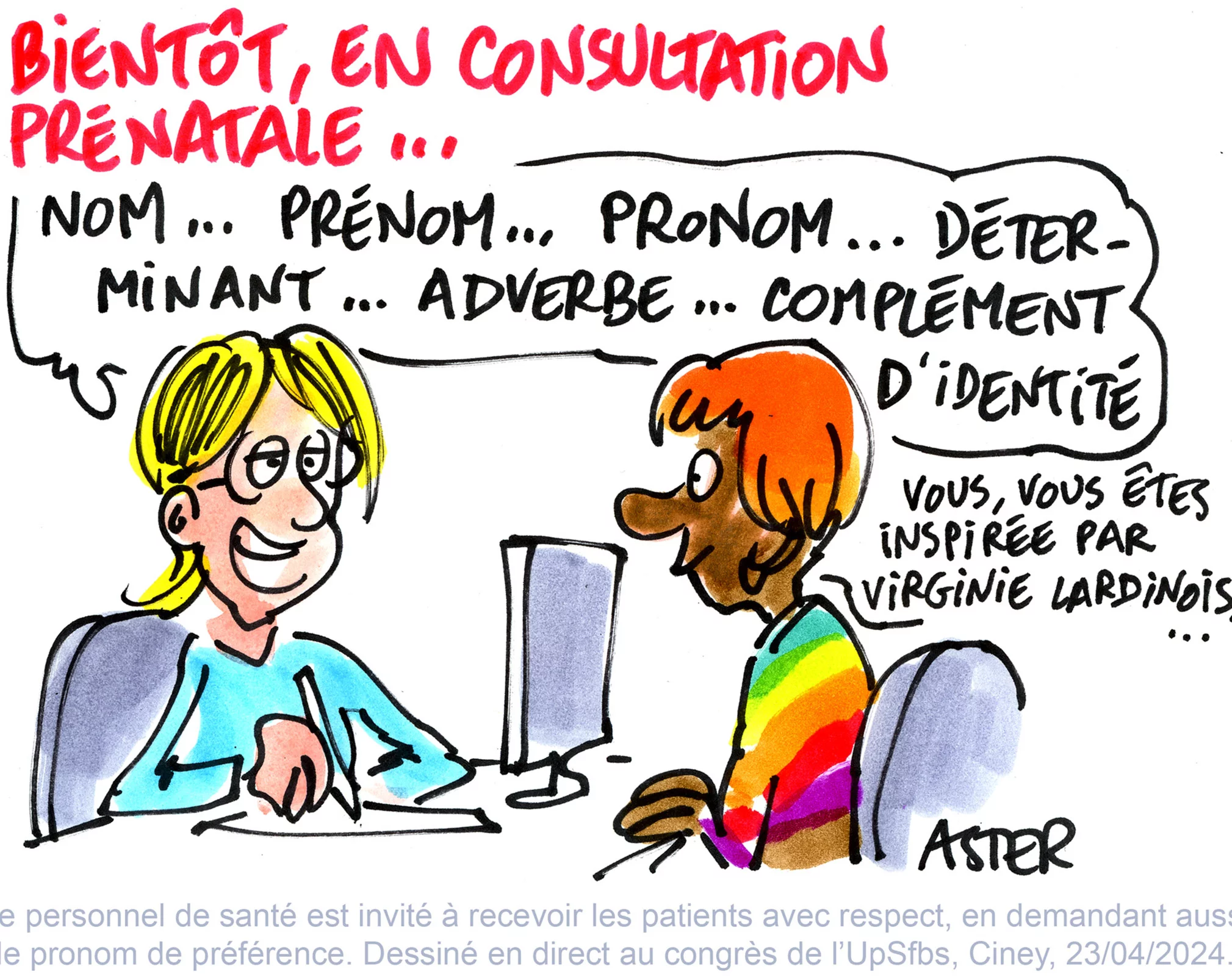Animation de caricature en direct pour valoriser les échanges au sein d'une institution