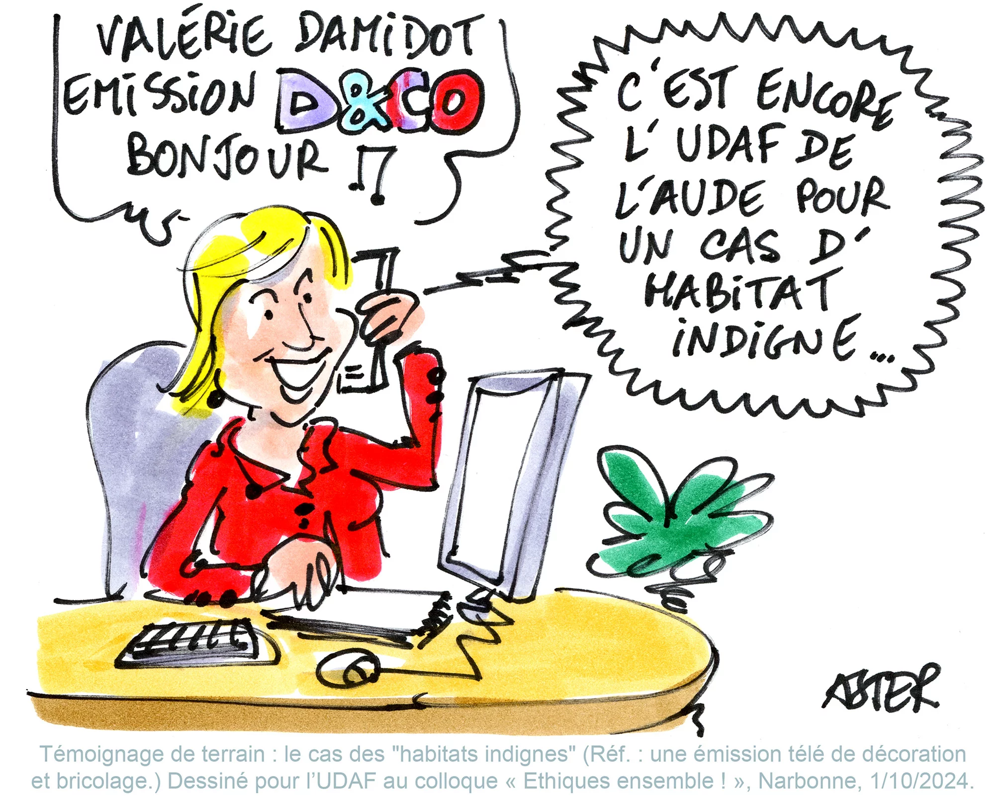 Illustration humoristique en direct pour animer un événement institutionnel