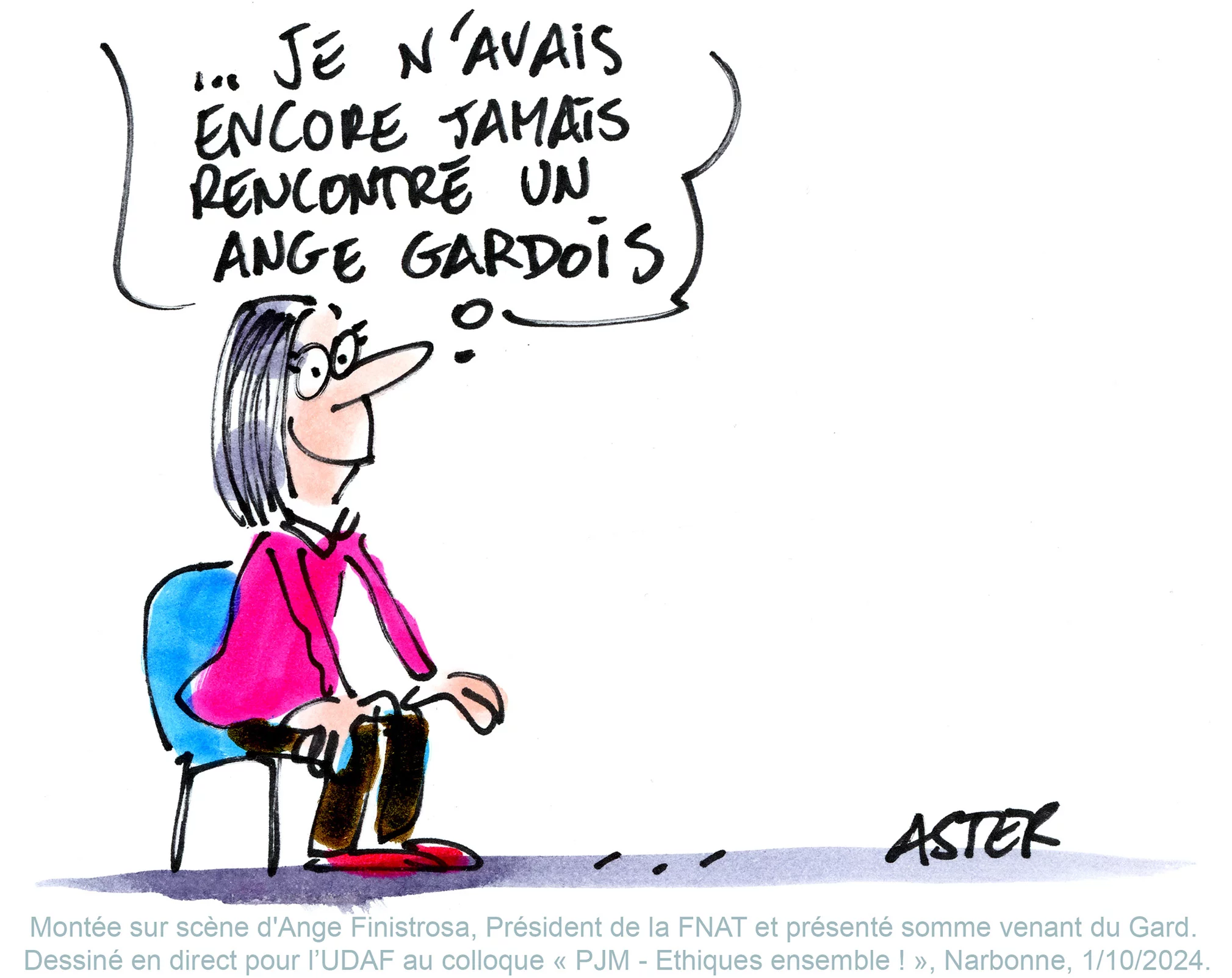 Illustration en direct mettant en scène les intervenants d'une institution