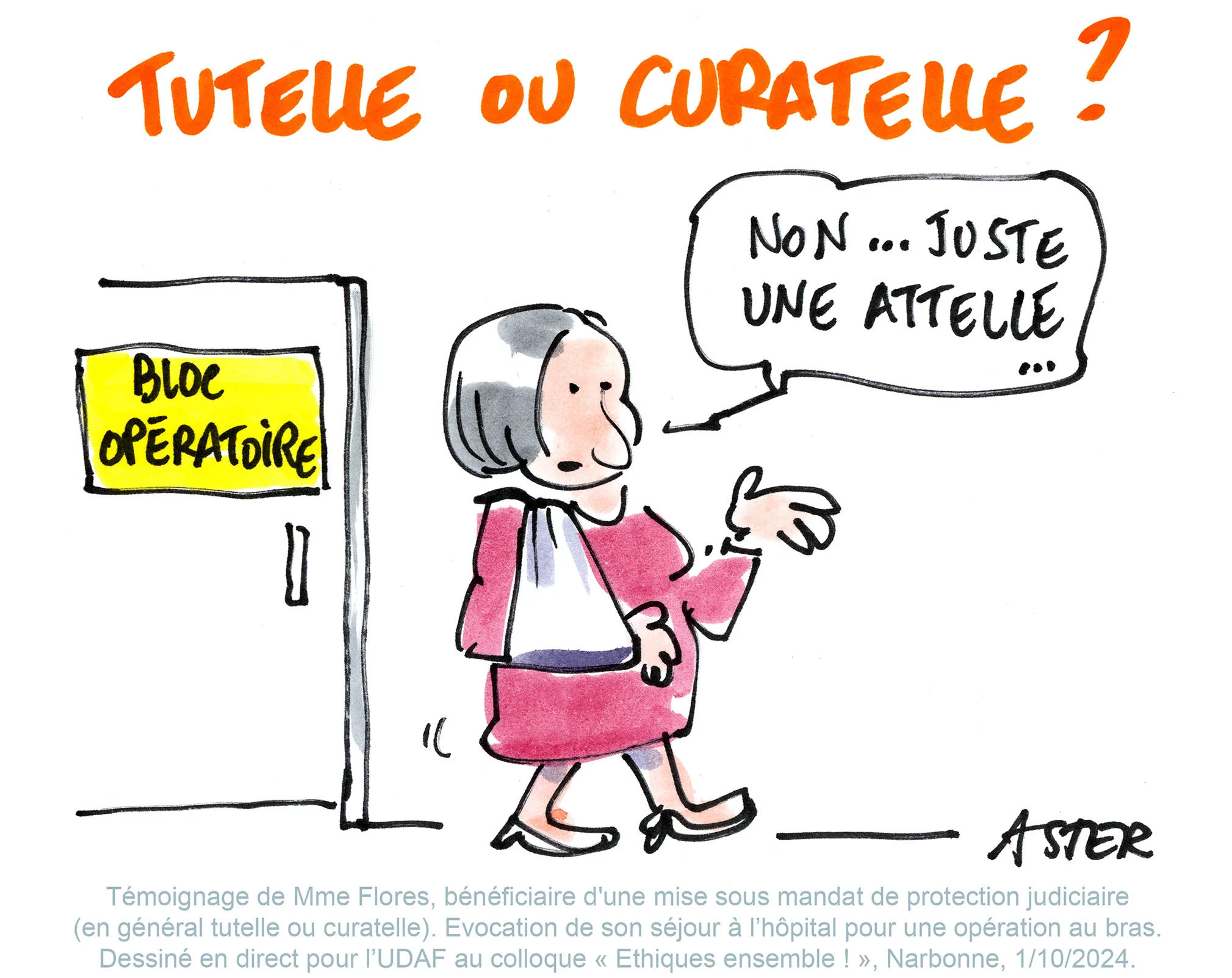 Dessin humoristique en direct pour accompagner une prise de parole institutionnelle