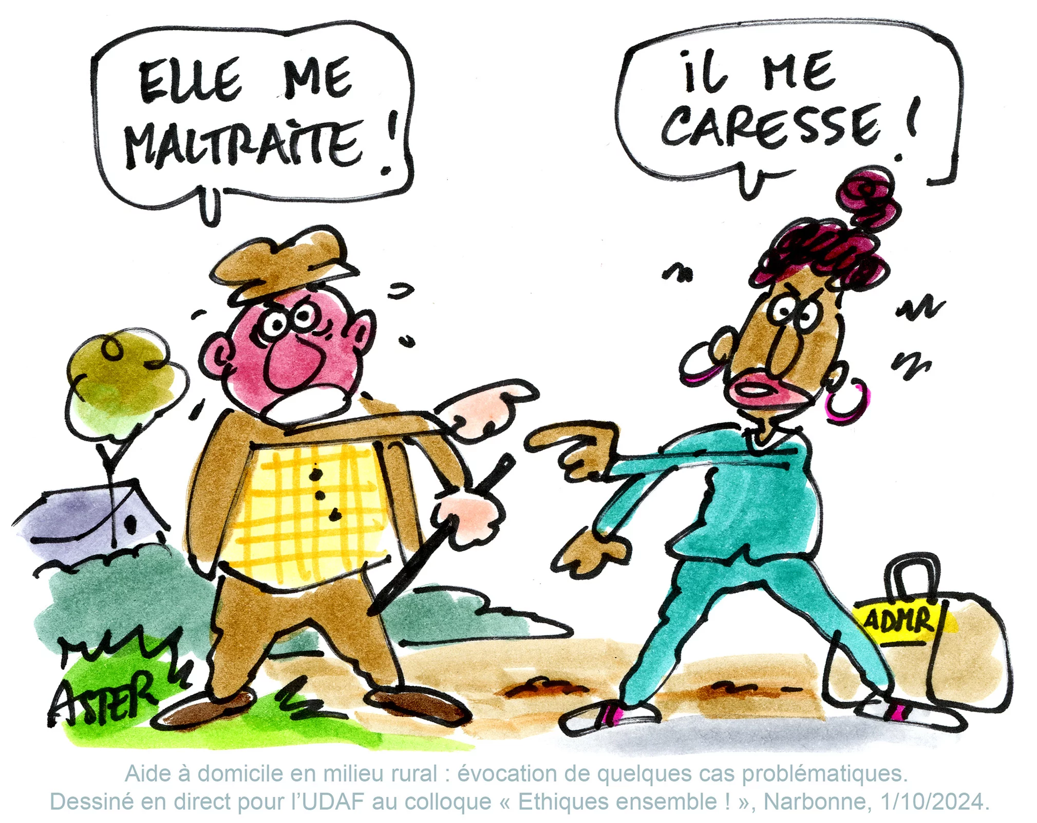 Animation graphique et dessin humoristique en direct pour divertir le public