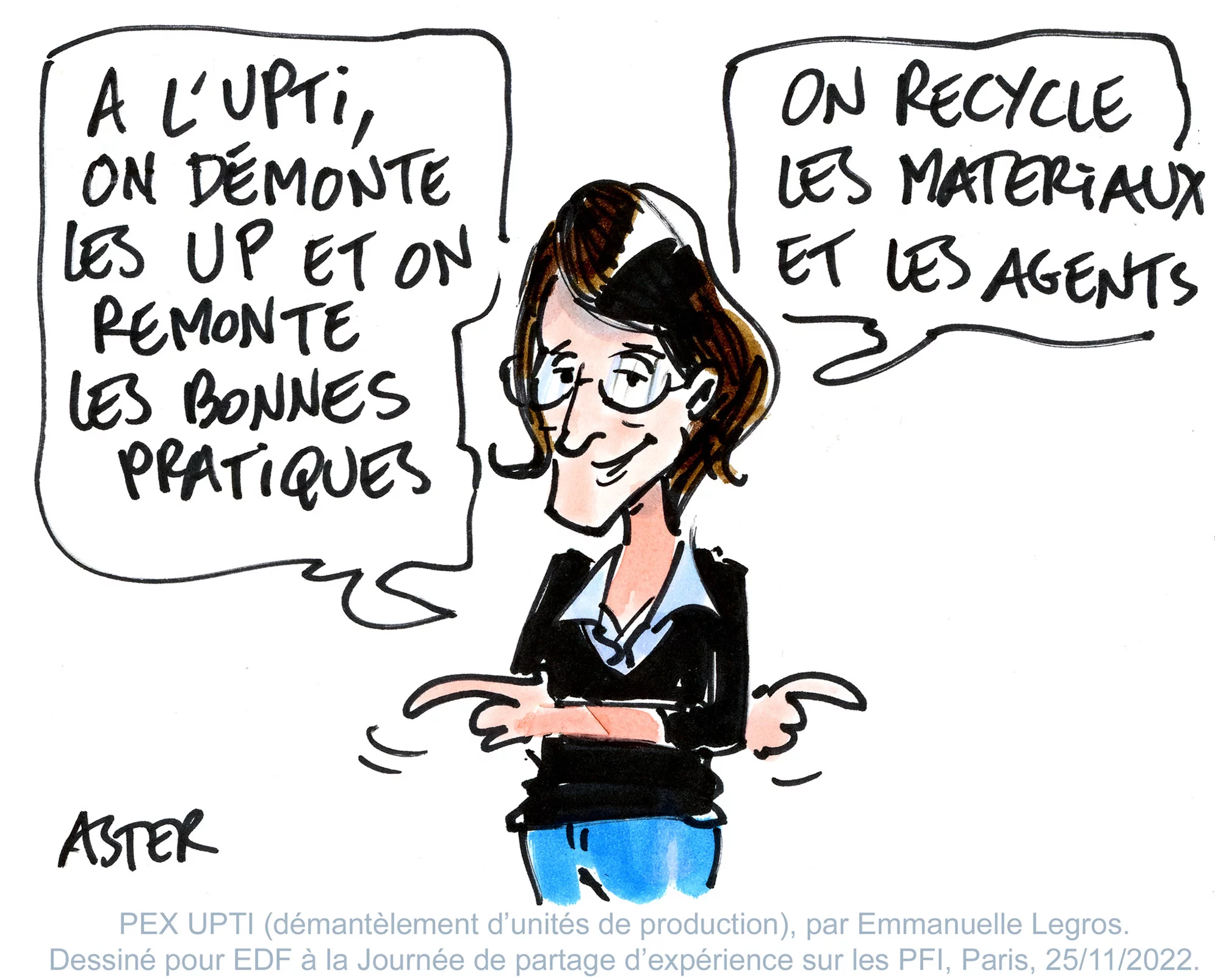Animation de caricature sur le vif durant une convention d'entreprise