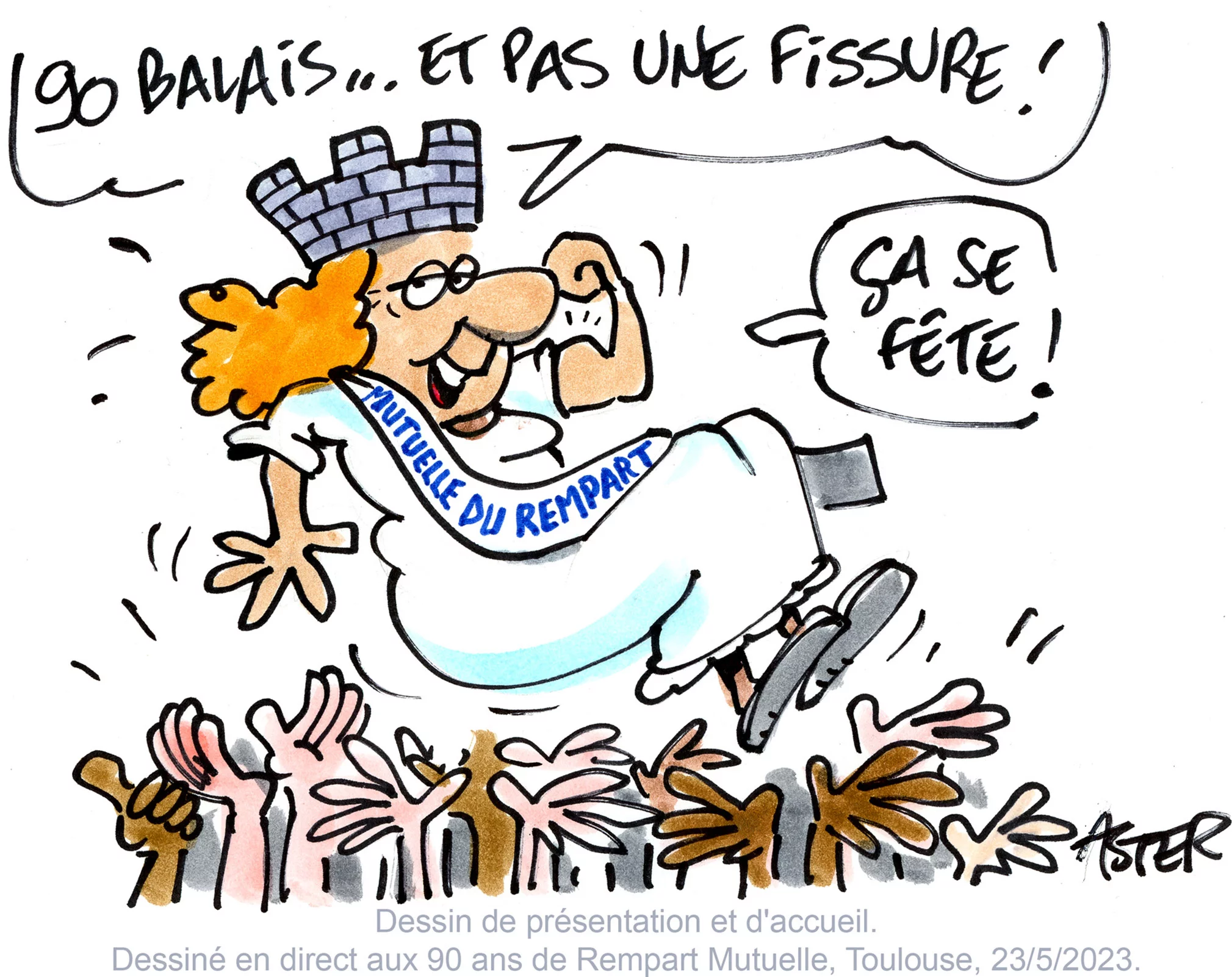 Animation de dessin festif et caricatures en live pour une soirée d'entreprise